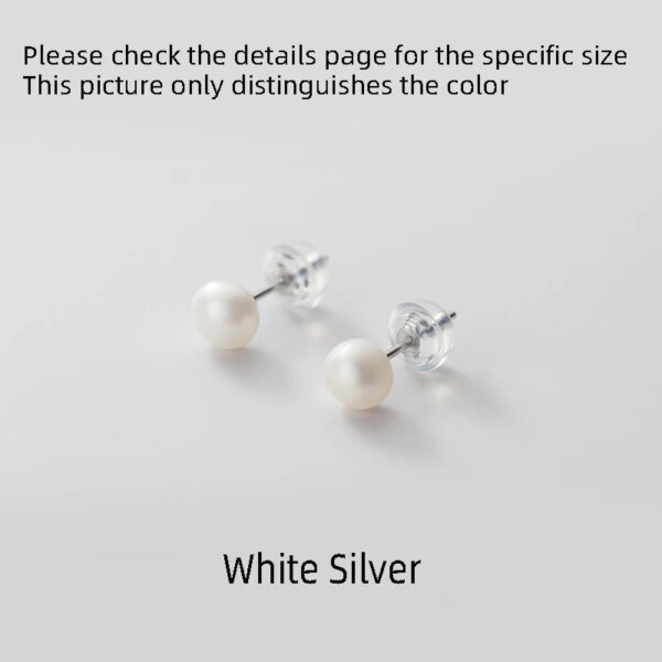 boucle d oreille perle véritable pour femmes, en argent 925, petites perles naturelles d'eau douce