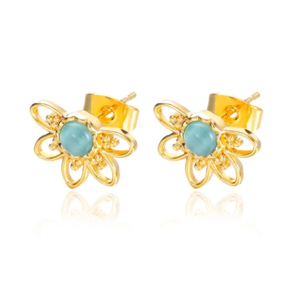 boucle d oreille perle en Imitation de perles pour femmes, bijoux en cristal, flocon de neige