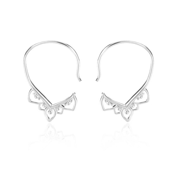 72118-0554a5.jpg boucle d oreille perle en Imitation de perles pour femmes, bijoux en cristal, flocon de neige