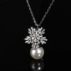 72146-0b7800.jpg boucle d oreille perle en Imitation de perles pour femmes, bijoux en cristal, flocon de neige