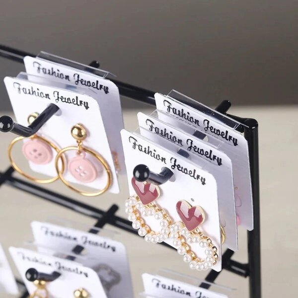 porte boucle d oreille , Présentoir à Bijoux en Métal pour Boucles d'Oreilles