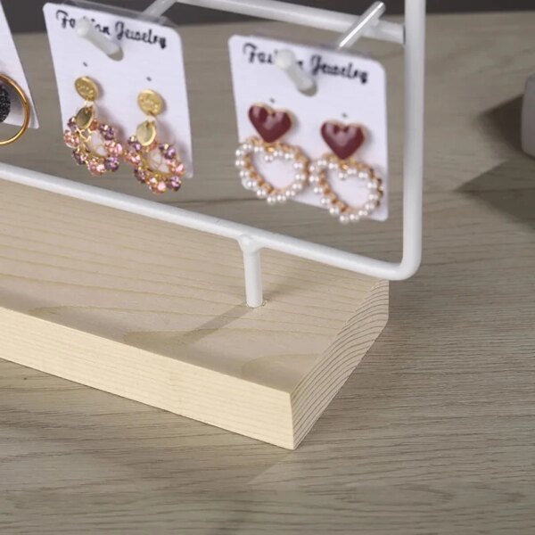porte boucle d oreille , Présentoir à Bijoux en Métal pour Boucles d'Oreilles