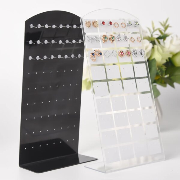 porte boucle d oreille Présentoir Portable pour bijoux, 48/72 trous, présentoir pour boucles d'oreilles