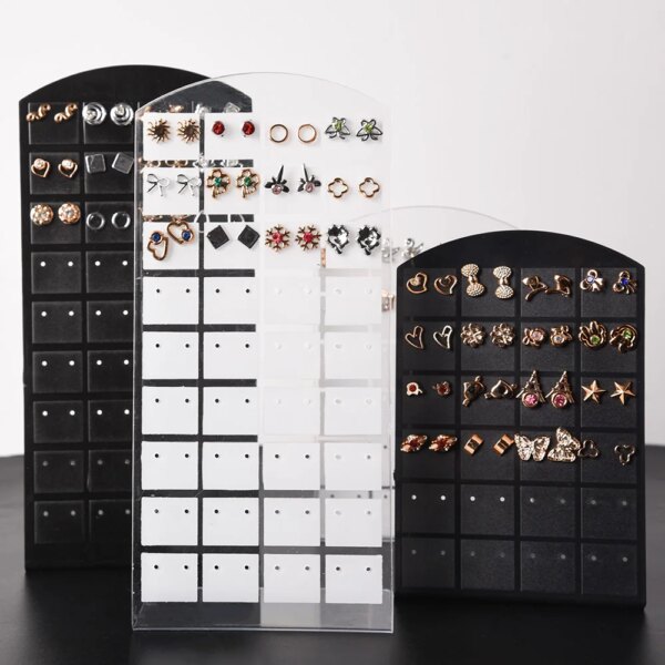 porte boucle d oreille Présentoir Portable pour bijoux, 48/72 trous, présentoir pour boucles d'oreilles