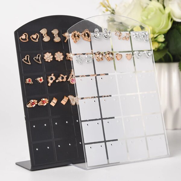 porte boucle d oreille Présentoir Portable pour bijoux, 48/72 trous, présentoir pour boucles d'oreilles