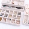 porte boucle d oreille Boîte à bijoux en velours, organisateur, bricolage, boucles d'oreilles