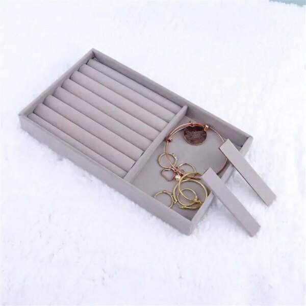 porte boucle d oreille Boîte à bijoux en velours, organisateur, bricolage, boucles d'oreilles