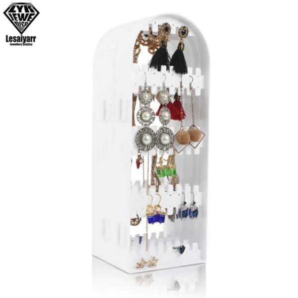 porte boucle d oreille 2/3/4 ventilateurs, écran pliant, boucles d'oreilles transparentes