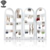 porte boucle d oreille 2/3/4 ventilateurs, écran pliant, boucles d'oreilles transparentes