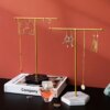 porte boucle d oreille Étagère à bijoux astronomique en bois de haut niveau en forme de T