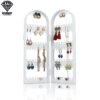 porte boucle d oreille 2/3/4 ventilateurs, écran pliant, boucles d'oreilles transparentes