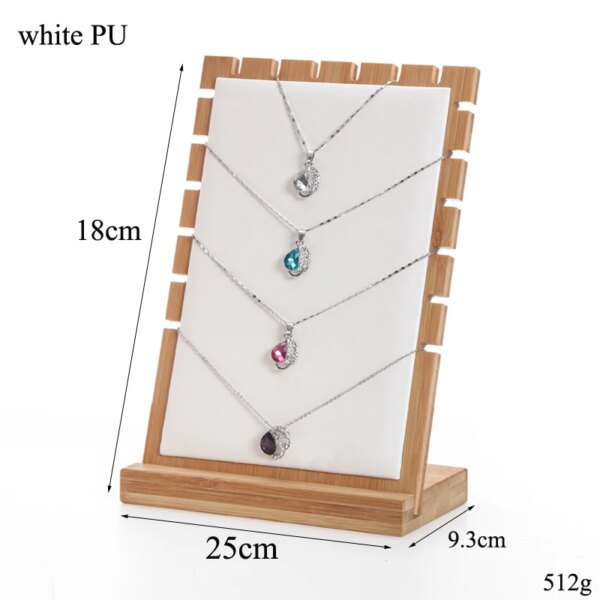 porte boucle d oreille 4 styles S/M/L bambou pendentif collier présentoir