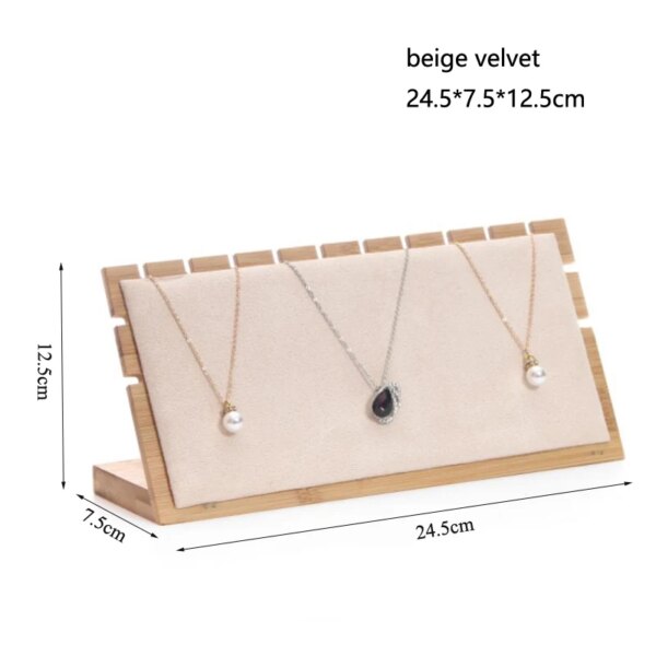 porte boucle d oreille 4 styles S/M/L bambou pendentif collier présentoir