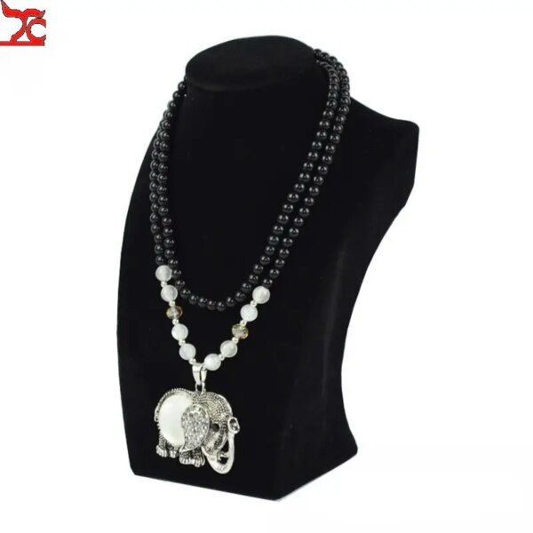 porte boucle d oreille Porte-bijoux en bois de la série Black Velvet, porte-bijoux, collier, support