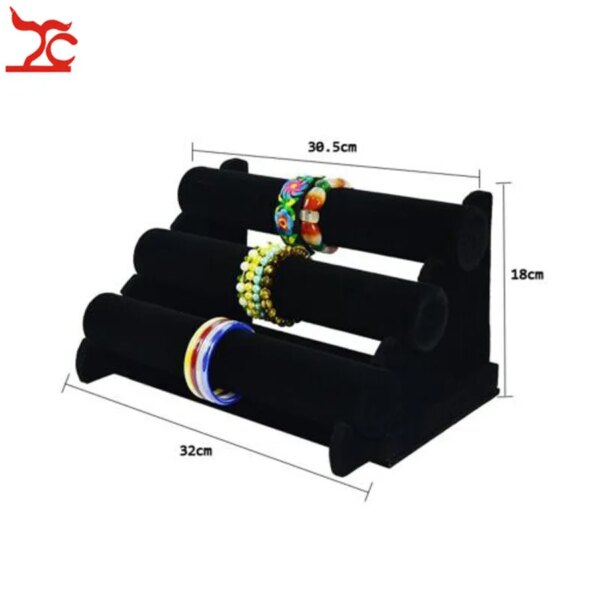 porte boucle d oreille Porte-bijoux en bois de la série Black Velvet, porte-bijoux, collier, support