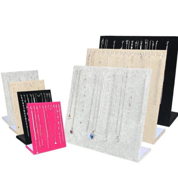 porte boucle d oreille Présentoir pour Colliers et Pendentifs, Organisateur de Bijoux pour Femme