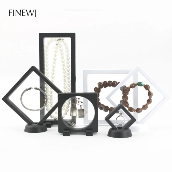 porte boucle d oreille Boîte de rangement de bijoux en film PE, étui d'emballage 3D