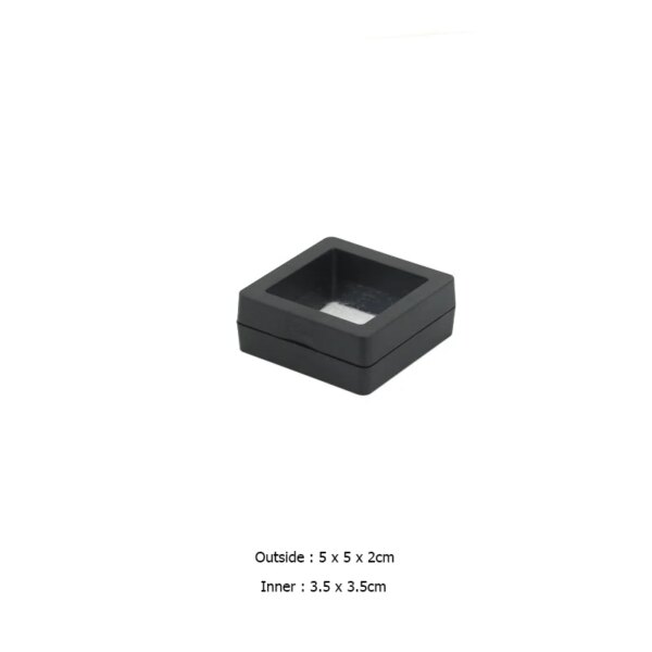 porte boucle d oreille Boîte de rangement de bijoux en film PE, étui d'emballage 3D