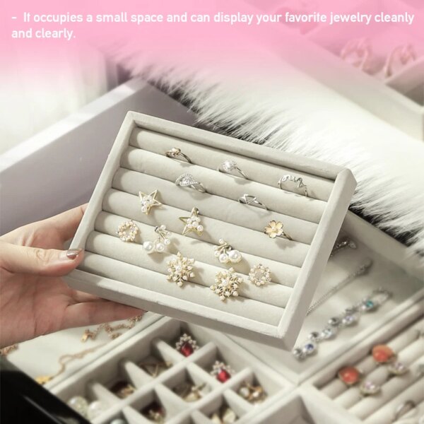 72873-a808bb.jpg porte boucle d oreille Boîte de présentation de bijoux en velours doux portable