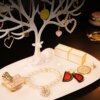 porte boucle d oreille , Présentoir de bijoux, support de rangement en forme d'arbre