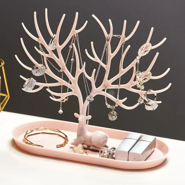 porte boucle d oreille , Présentoir de bijoux, support de rangement en forme d'arbre