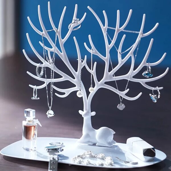 porte boucle d oreille , Présentoir de bijoux, support de rangement en forme d'arbre