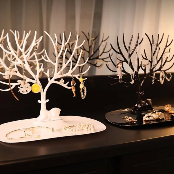 porte boucle d oreille , Présentoir de bijoux, support de rangement en forme d'arbre