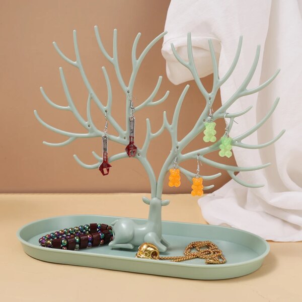 porte boucle d oreille , Présentoir de bijoux, support de rangement en forme d'arbre