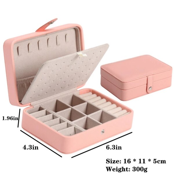 porte boucle d oreille Boîte à bijoux en velours vert avec serrure pour femme