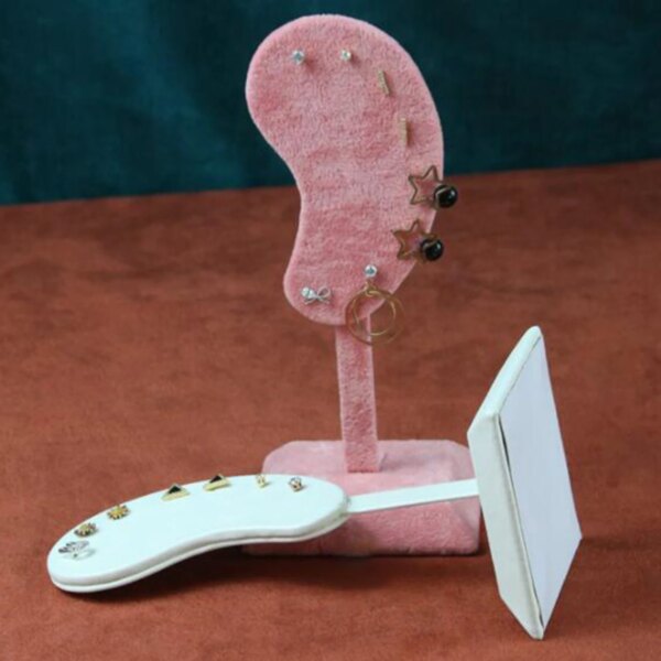 presentoir boucle d oreille présentoir à bijoux en forme d'oreille, support organisateur pour boucles d'oreilles