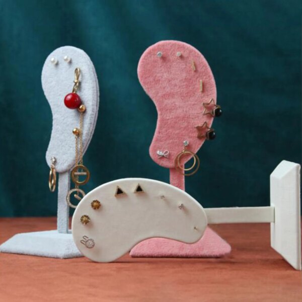 presentoir boucle d oreille présentoir à bijoux en forme d'oreille, support organisateur pour boucles d'oreilles