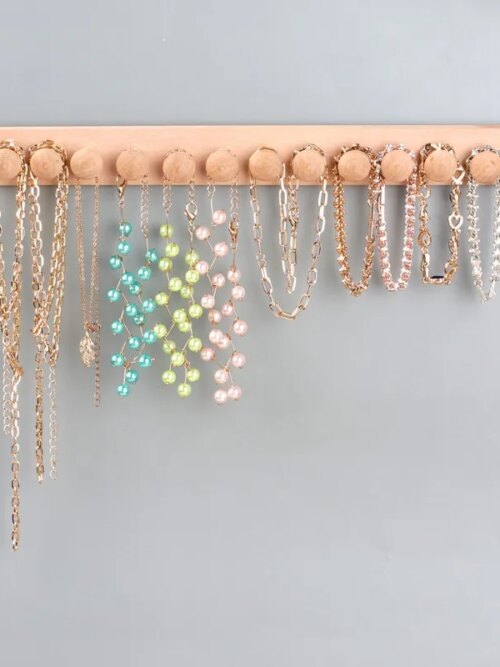 73073-992e04.jpg presentoir boucle d oreille Organisateur mural en bois, étagère à bijoux à suspendre