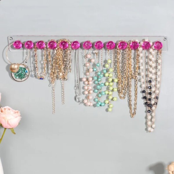 presentoir boucle d oreille Organisateur mural en bois, étagère à bijoux à suspendre