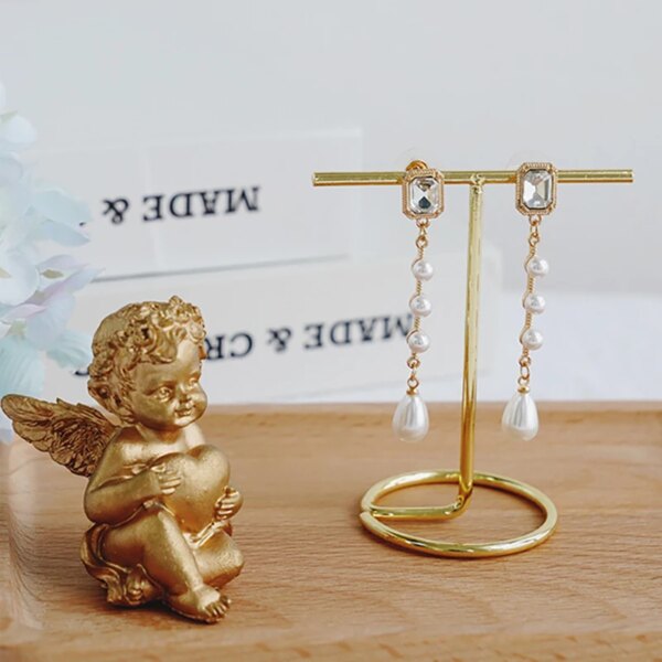 presentoir boucle d oreille Organisateur de bijoux Support en bois Bracelet boucle d'oreille