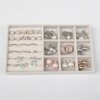 presentoir boucle d oreille Boîte à bijoux en velours doux, plateau à bijoux empilable