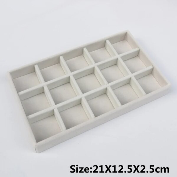 presentoir boucle d oreille Boîte à bijoux en velours doux, plateau à bijoux empilable