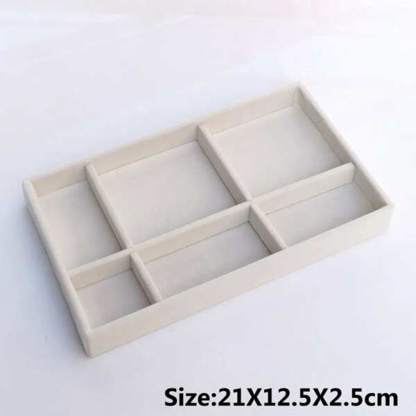 presentoir boucle d oreille Boîte à bijoux en velours doux, plateau à bijoux empilable