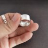 bague de fiançailles homme en argent Sterling 925 pour hommes et femme