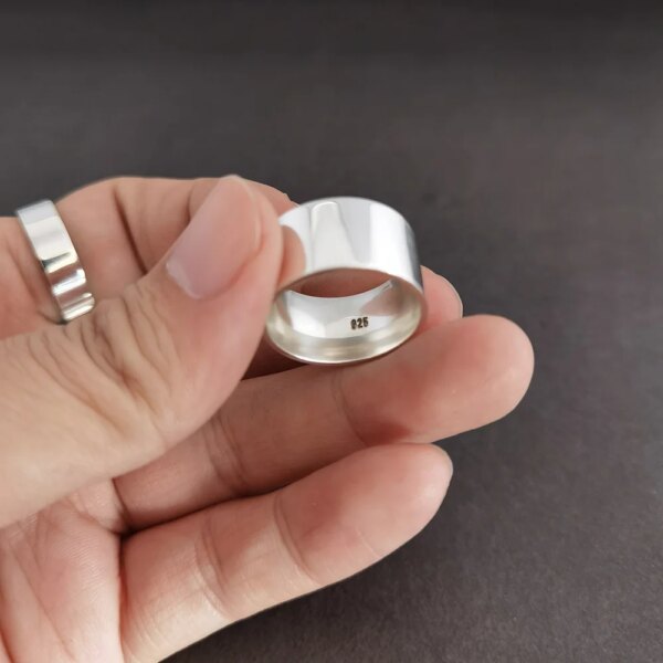 bague de fiançailles homme en argent Sterling 925 pour hommes et femme