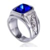 bague de fiançailles homme en Or Dragon pour Homme, Bijoux Rétro, AAA