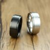 bague de fiançailles homme Spinner 6/8mm pour Homme, Accessoire Anti-Stress