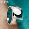 73322-666514.jpg Grosse bague de fiançailles homme en argent Sterling 925 AAAAA pour homme et femme