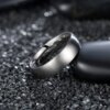 bague de fiançailles homme en Titane pour Homme et Femme 4/6/8 mm