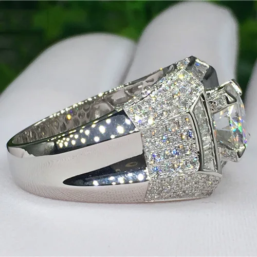 bague de fiançailles homme en or 14 carats avec diamant 3 carats pour homme