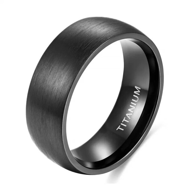 bague de fiançailles homme en Titane pour Homme et Femme 4/6/8 mm