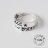73742-db81a1.jpg bague de fiançailles homme ouvertes en métal argenté vintage pour hommes et femmes, lettre punk