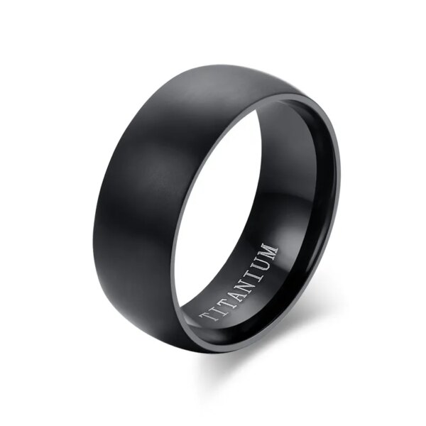 73897-354a95.jpg bague de fiançailles homme en titane pour hommes, 8mm, noir
