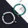 Bracelet amitié Offre spéciale 2 pièces/ensemble Bracelet de perles pour amoureux pierre naturelle