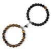 Bracelet amitié Offre spéciale 2 pièces/ensemble Bracelet de perles pour amoureux pierre naturelle