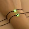 Bracelet de couple Pinky Promise pour femme, perle de coeur Shoous, bracelet tressé